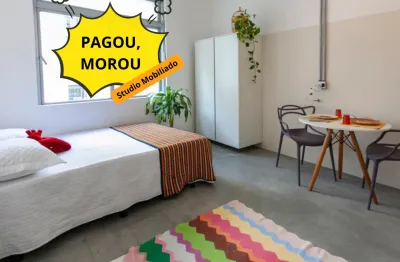 Pagou, morou | 2 min do metrô república | sem fiador | contrato 12 meses  | mobiliado