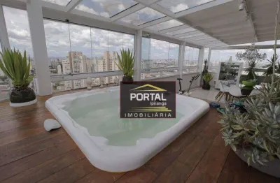 Cobertura com 4 dormitórios à venda, 476 m² por r$ 3.300.000,00 - mooca - são paulo/sp