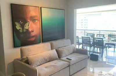 Apartamento, 94mts, mobiliado, com   3 dormitórios 2 suítes, 2 vagas, varanda gourmet, no morumbi