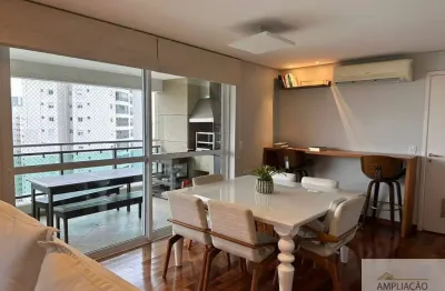Apartamento, com 94 mts, varanda gourmet, integrada,a sala,  2 suite 2 vagas, no morumbi