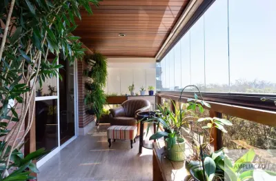 Apartamento com 267 mts com 4 suítes, copa, cozinha, home theater, localizado no no jardim guedala