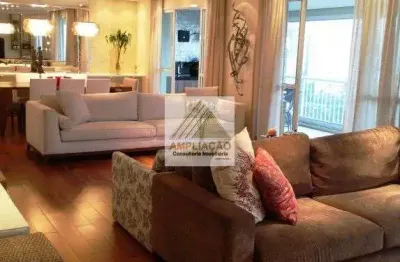 Apartamento 4 dormitórios ( 1 foi revertido), 3 suites, repleto de armários, 4 vagas - morumbi