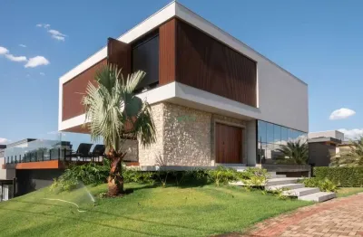 Casa em condomínio fechado com 5 quartos à venda na rua alcides turini, sun lake residence, londrina por r$ 5.700.000