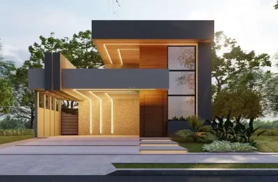 Casa em condomínio fechado com 3 quartos à venda na rua nelson brunelli, parque tauá, londrina por r$ 1.150.000