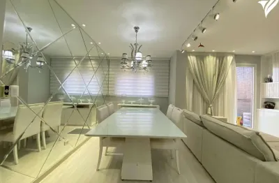 Apartamento semimobiliado com closet e varanda gourmet em maringá - zona 07