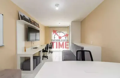 Apartamento mobiliado  1 quarto andar alto e vista livre à venda cristo rei - curitiba