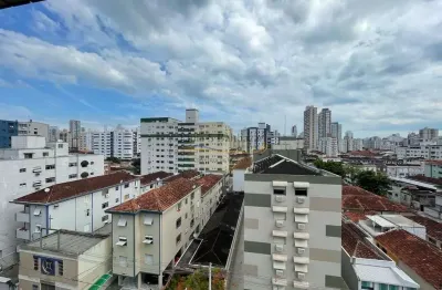 Apartamento frente com 3 dormitórios sendo 1 suíte, 2 sacadas -  à venda - campo grande - santos/sp