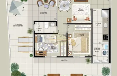 Apartamento garden com 2 dormitórios à venda - embaré - santos/sp