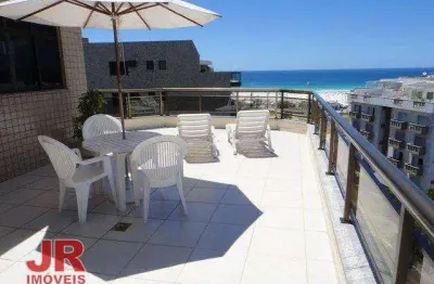 Cobertura com 4 dormitórios à venda, 206 m² por r$ 1.950.000,00 - vila nova - cabo frio/rj