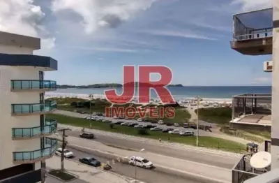 Ampla cobertura tríplex, com vista ampla para mar - praia do forte - cabo frio/rj
