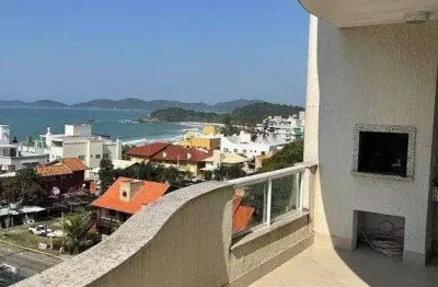 Cobertura mobiliada com vista para o mar com 03 suítes, com 02 garagens em bombinhas
