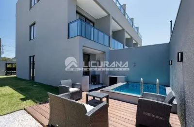 Casa / sobrado totalmente mobiliado tríplex com piscina e jacuzzi privativas na praia de canto grande - bombinhas
