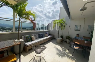 Cobertura duplex com vista livre para mar e lagoas | barra da tijuca