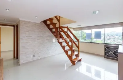 Cobertura com 2 quartos à venda na avenida jacuí, 1374, cristal, porto alegre, 124 m2 por r$ 420.000