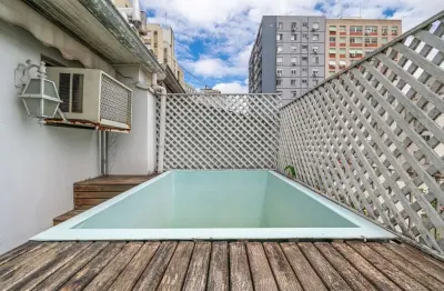Cobertura com 1 quarto à venda na rua general joão manoel, 412, centro histórico, porto alegre, 136 m2 por r$ 480.000