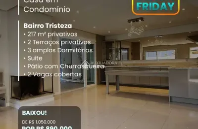 Casa em condomínio fechado com 3 quartos à venda na rua padre joão batista reus, 1240, vila conceição, porto alegre, 217 m2 por r$ 890.000