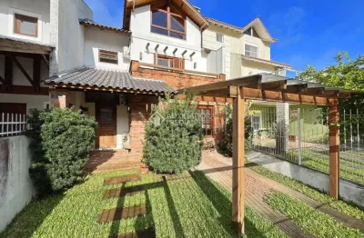 Casa em condomínio fechado com 3 quartos à venda na rua carlos maximiliano fayet, 141, hípica, porto alegre, 157 m2 por r$ 750.000