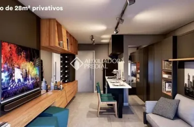 Apartamento com 1 quarto à venda na rua curvelo, 100, petrópolis, porto alegre, 28 m2 por r$ 500.000