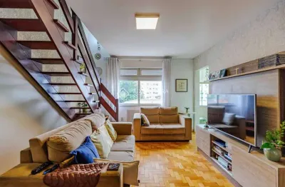 Cobertura com 3 quartos à venda na rua mucio teixeira, 221, menino deus, porto alegre, 163 m2 por r$ 549.000