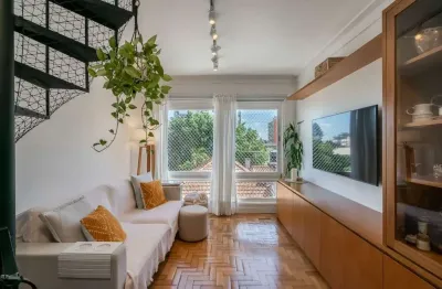 Cobertura com 2 quartos à venda na rua felicíssimo de azevedo, 568, são joão, porto alegre, 161 m2 por r$ 950.000
