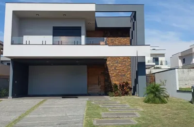 Exclusivo sobrado com 4 suítes no condomínio reserva dos lagos