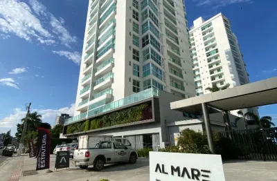 Apartamento em bal. piçarras  3 quartos mobiliado, frente mar no al mare beach fron