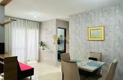 Apartamento mobiliado 02 quartos, área de lazer e churrasqueira por apenas r$2.600,00 - bairro espinheiros