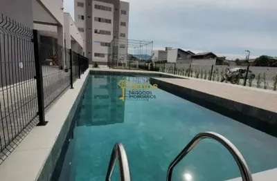 Imóvel com 2 dormitórios e piscina em itajaí - apartamento para alugar na murta