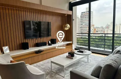 Luxuoso loft duplex mobiliado com 110m 1 suite 2 banheiros 2 vagas 600m do metro consolação
