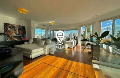 Apartamento duplex à venda, 4 quartos, 4 suítes, 6 vagas, brooklin paulista - são paulo/sp