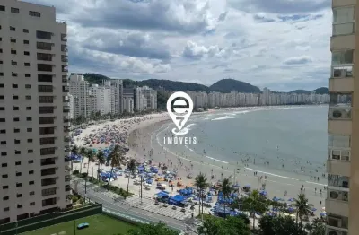 Apartamento à venda com varanda gourmet e vista para o mar - guarujá