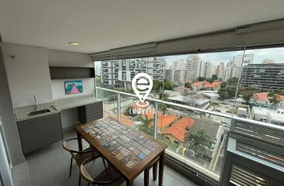 Apartamento de 1 quarto mobiliado, 1 vaga - cidade monções - sp