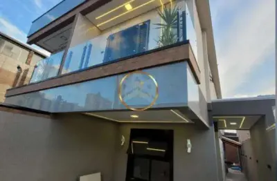 Espaçoso sobrado à venda em maracanã em praia grande - 3 suítes