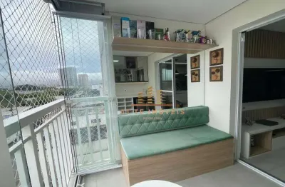 Apartamento mobiliado, 2 dormitórios/suíte, varanda e 1 vaga de carro - Socorro/Santo Amaro