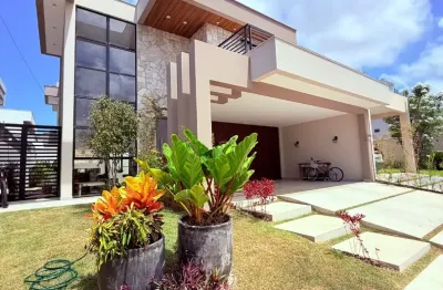 Linda casa no condomínio dahma para venda - 4 suítes  com 343 m²