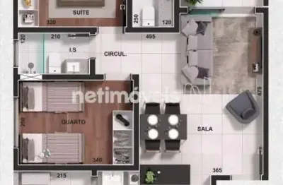 Cobertura com 2 quartos à venda na Avenida Sebastião de Brito, Dona Clara, Belo Horizonte