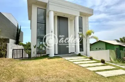 Casa de condomínio 4/4 nascente à venda no alphaville litoral norte 2