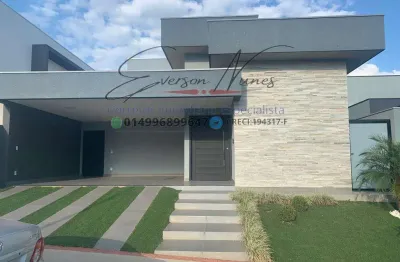 Casa em Condomínio Mobiliada para Venda em Bauru, Vila Santista, 3 dormitórios, 3 suítes, 5 banheiros, 4 vagas