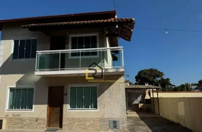 Casa com 2 dormitórios para alugar, 60 m² por R$ 1.793,54/mês - Chácara Mariléa - Rio das Ostras/RJ