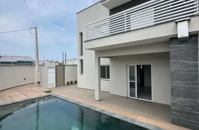 Sobrado à venda em itanhaém, jamaica, com 4 quartos, com 123 m²