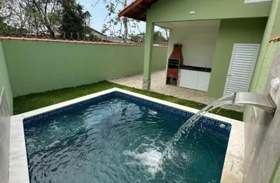 Casa à venda em itanhaém, gaivotas, com 2 quartos, com 64.41 m²