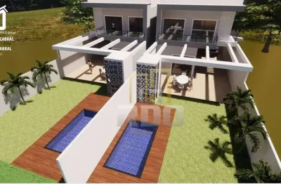 Duplex alto padrão no bosque beira rio em rio das ostras com 3 suítes