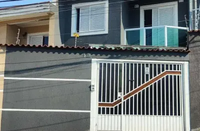 Sobrado para venda possui 86m² no bairro vila camilópolis - santo andré - sp