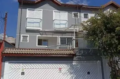 Sobrado para venda com 107 metros quadrados com 2 quartos em vila cecília maria - santo andré - sp