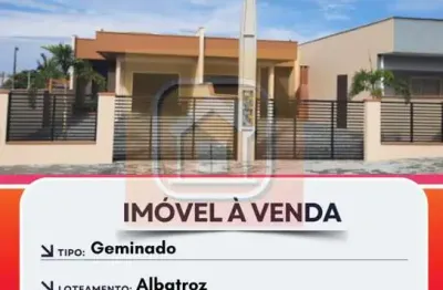 Geminado para venda em são francisco do sul, praia do ervino, 2 dormitórios, 1 banheiro, 1 vaga