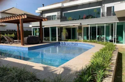 Casa com 4 dormitórios, 680 m² - venda por r$ 9.500.000,00 ou aluguel por r$ 51.300,00/mês - residencial morada dos lagos - barueri/sp