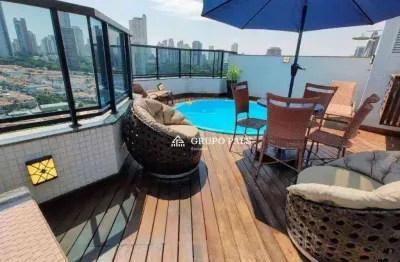 Cobertura com 3 dormitórios à venda, 180 m² por R$ 1.750.000 - Anália Franco - São Paulo/SP