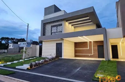 Casa em condomínio fechado com 4 quartos à venda na rua nilo, 7, jardins barcelona, senador canedo por r$ 1.650.000