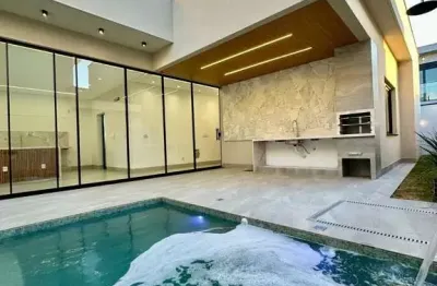 Casa em condomínio fechado com 3 quartos à venda na rua dos acaris qd -24 lt-05, 5, jardins bolonha, senador canedo por r$ 1.395.000