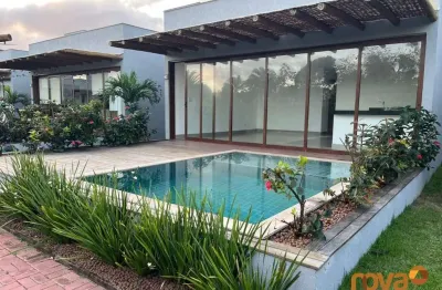 Casa em condomínio fechado com 2 quartos à venda na maramar, 100, praia de bombaça, maraú por r$ 750.000